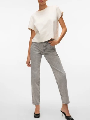 Vero Moda Dżinsy - Regular fit - w kolorze jasnoszarym rozmiar: W28 / L30