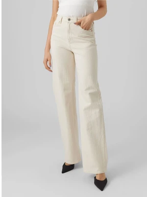 Vero Moda Dżinsy - Regular fit - w kolorze kremowym rozmiar: W30 / L30