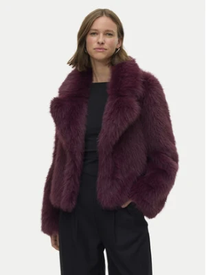 Vero Moda Futro Nora 10336482 Fioletowy Regular Fit