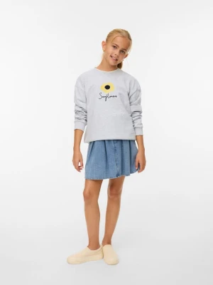 Vero Moda Girl Bluza "Ulla" w kolorze szarym rozmiar: 122/128