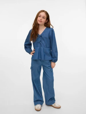 Vero Moda Girl Bluzka dżinsowa "Demi" w kolorze niebieskim rozmiar: 164