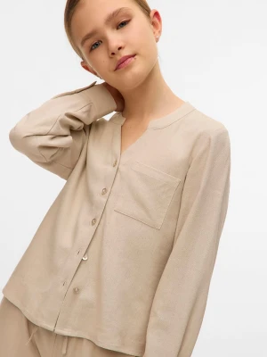 Vero Moda Girl Bluzka "Mymilo" w kolorze beżowym rozmiar: 164