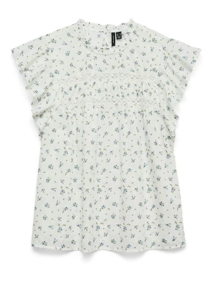Vero Moda Girl Bluzka "Trine" w kolorze kremowym rozmiar: 158