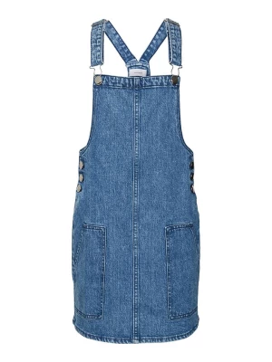 Vero Moda Girl Dżinsowa sukienka-ogrodniczka "Myla" w kolorze niebieskim rozmiar: 122