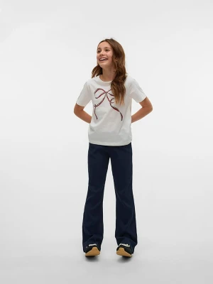 Vero Moda Girl Koszulka "Kelly" w kolorze kremowym rozmiar: 146 / 152