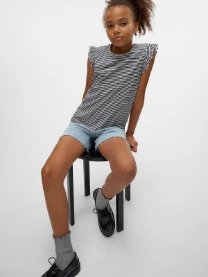 Vero Moda Girl Koszulka "Leila" w kolorze granatowo-białym rozmiar: 158/164