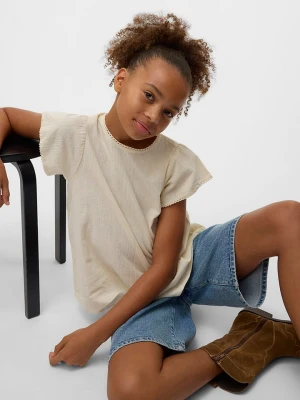 Vero Moda Girl Koszulka "Pretty" w kolorze kremowym rozmiar: 140