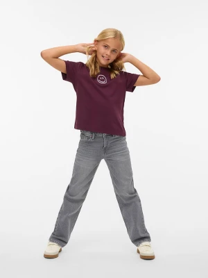 Vero Moda Girl Koszulka "Sara" w kolorze bordowym rozmiar: 146/152