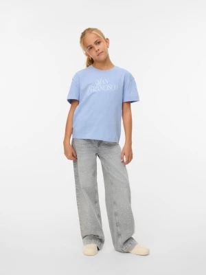 Vero Moda Girl Koszulka "Victoria" w kolorze błękitnym rozmiar: 122/128
