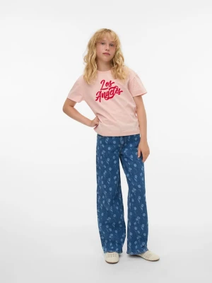Vero Moda Girl Koszulka "Victoria" w kolorze jasnoróżowym rozmiar: 134/140