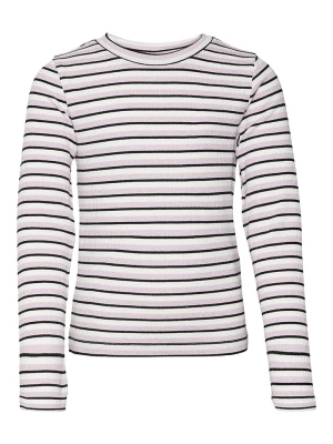 Vero Moda Girl Koszulka "Vio" w kolorze biało-jasnoróżowo-czarnym rozmiar: 122/128