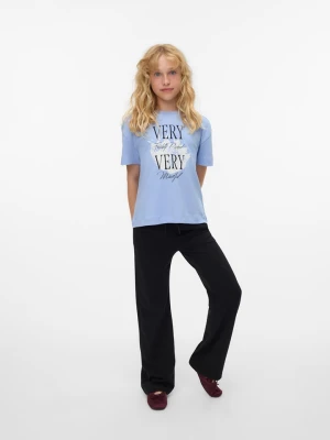 Vero Moda Girl Koszulka "Yma" w kolorze błękitnym rozmiar: 122/128