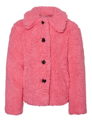 Vero Moda Girl Kożuch Cooper Teddy 10271644 Różowy Regular Fit