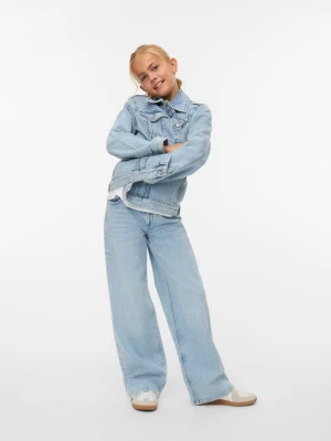 Vero Moda Girl Kurtka dżinsowa "Tessa" w kolorze błękitnym rozmiar: 134