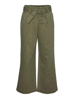 Vero Moda Girl Spodnie "Cally" w kolorze oliwkowym rozmiar: 122