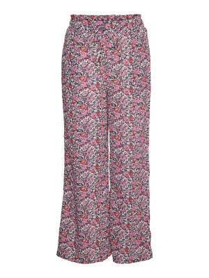 Vero Moda Girl Spodnie w kolorze biało-różowym rozmiar: 152