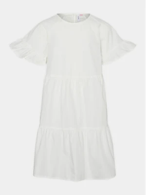 Vero Moda Girl Sukienka 10287423 Biały Regular Fit