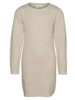 Vero Moda Girl Sukienka "Doffy" w kolorze beżowym rozmiar: 134/140