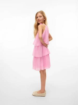 Vero Moda Girl Sukienka "Felicia" w kolorze jasnoróżowym rozmiar: 152