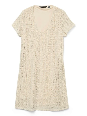 Vero Moda Girl Sukienka "Maya" w kolorze beżowym rozmiar: 164