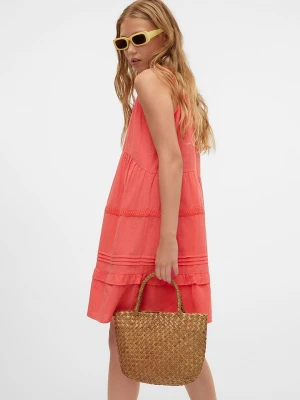 Vero Moda Girl Sukienka "Pretty" w kolorze czerwonym rozmiar: 128