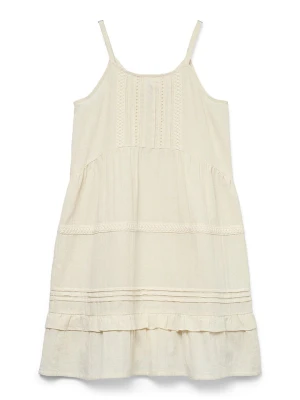 Vero Moda Girl Sukienka "Pretty" w kolorze kremowym rozmiar: 158