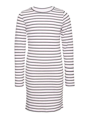 Vero Moda Girl Sukienka "Vio" w kolorze jasnoróżowo-biało-czarnym rozmiar: 116