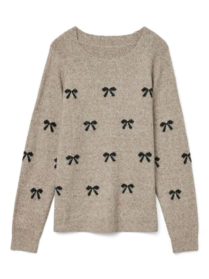 Vero Moda Girl Sweter "Doffy" w kolorze beżowym rozmiar: 146/152