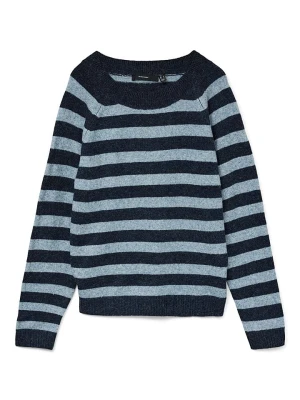 Vero Moda Girl Sweter "Doffy" w kolorze granatowo-błękitnym rozmiar: 146/152