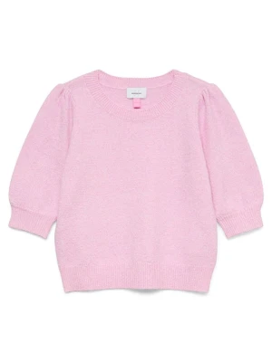 Vero Moda Girl Sweter "Doffy" w kolorze jasnoróżowym rozmiar: 122/128