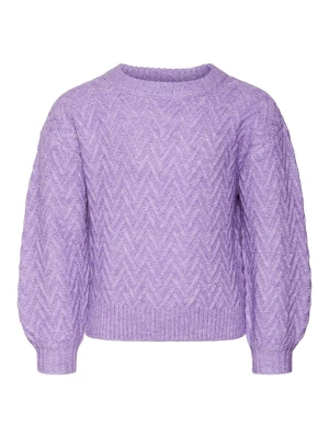 Vero Moda Girl Sweter "Ella" w kolorze fioletowym rozmiar: 116