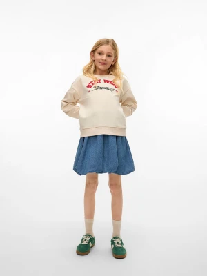 Vero Moda Girl Sweter "Octavia" w kolorze kremowym rozmiar: 134/140