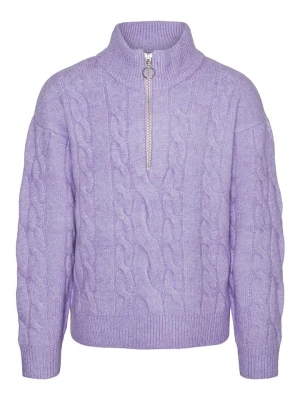 Vero Moda Girl Sweter "Philine" w kolorze fioletowym rozmiar: 116