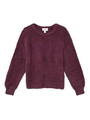 Vero Moda Girl Sweter "Puff" w kolorze bordowym rozmiar: 134/140