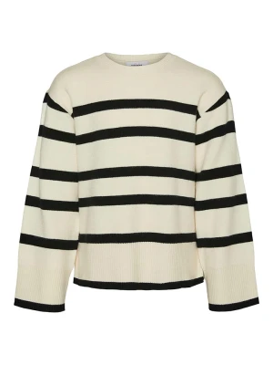 Vero Moda Girl Sweter w kolorze kremowo-czarnym rozmiar: 116