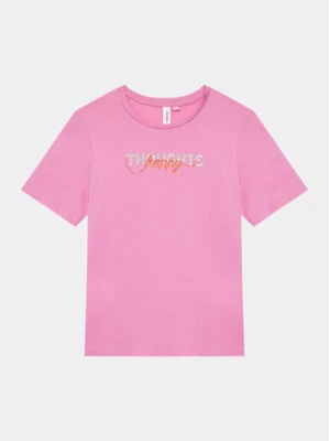 Vero Moda Girl T-Shirt 10285148 Różowy Regular Fit