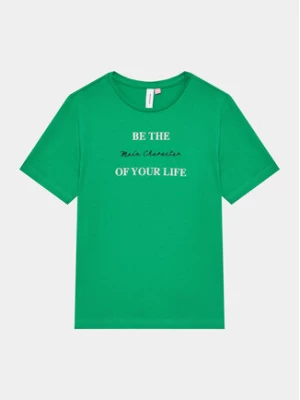 Vero Moda Girl T-Shirt 10285148 Zielony Regular Fit