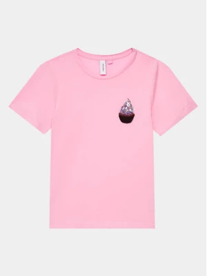 Vero Moda Girl T-Shirt 10285292 Różowy Regular Fit