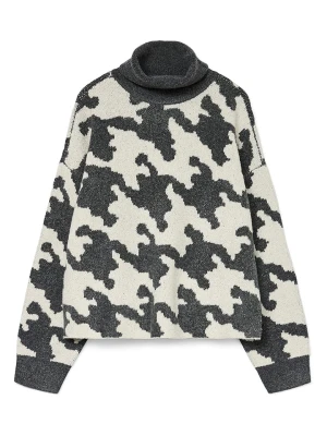 Vero Moda Golf w kolorze kremowo-ciemnoszarym rozmiar: XL