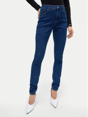 Vero Moda Jeansy Elly 10310613 Granatowy Skinny Fit