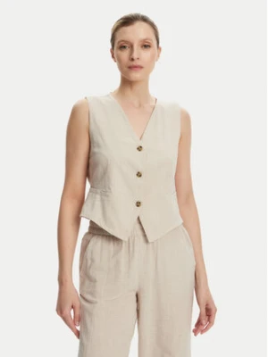 Vero Moda Kamizelka Caia 10333795 Beżowy Regular Fit