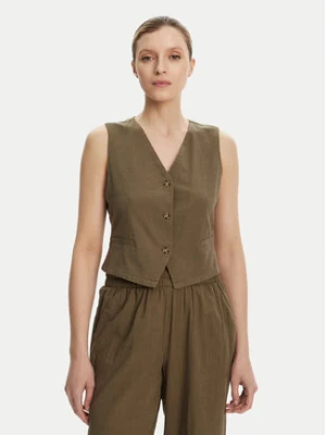 Vero Moda Kamizelka garniturowa Caia 10333795 Zielony Regular Fit