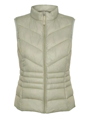 Vero Moda Kamizelka pikowana w kolorze zielonym rozmiar: XS