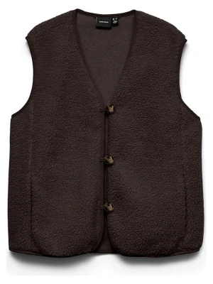 Vero Moda Kamizelka pluszowa w kolorze brązowym rozmiar: S