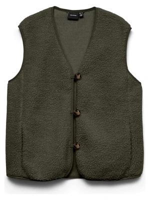Vero Moda Kamizelka pluszowa w kolorze khaki rozmiar: M
