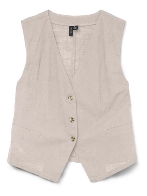 Vero Moda Kamizelka w kolorze beżowym rozmiar: XL