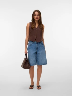Vero Moda Kamizelka w kolorze brązowym rozmiar: S
