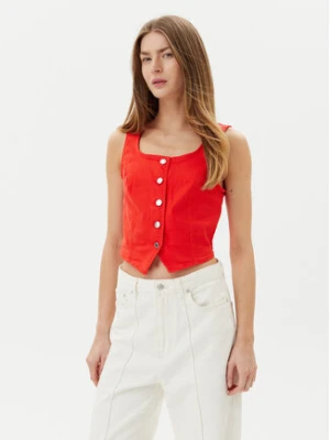 Vero Moda Kamizelka Wild Alinia 10323777 Czerwony Slim Fit