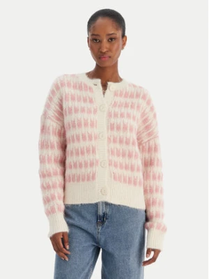 Vero Moda Kardigan Lisa 10336622 Beżowy Regular Fit