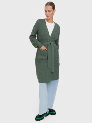 Vero Moda Kardigan Sayla 10268501 Zielony Regular Fit